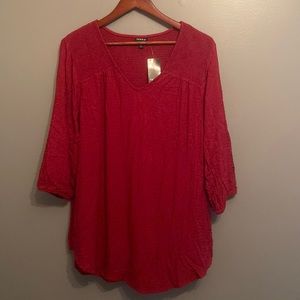 NWT Torrid Crinkle Tunic Blouse Size 2